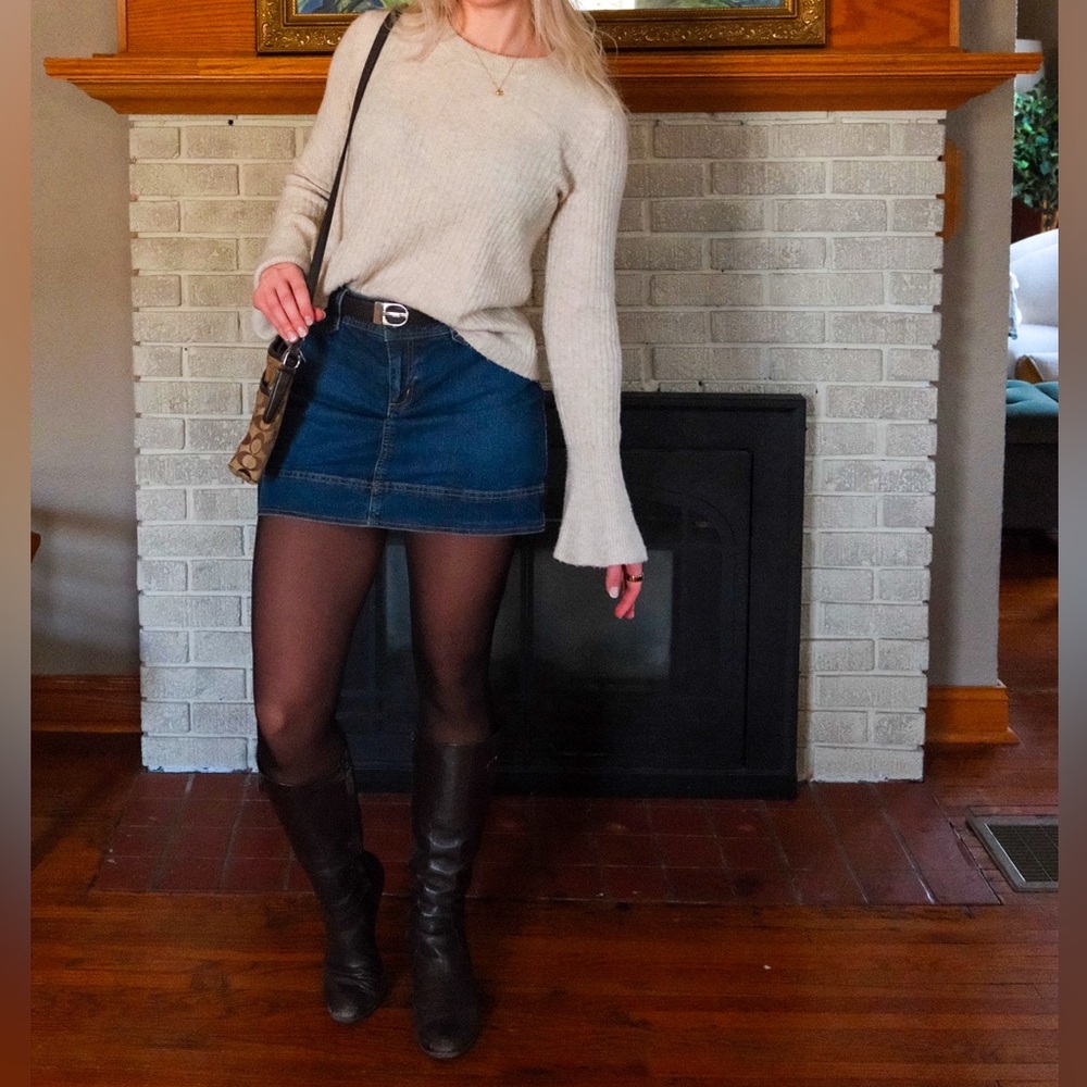 Madewell Cream Bell Sleeve Sweatshirt